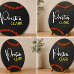 Personalised Baseball Name Sign Kids Sports Bedroom Wall Decor